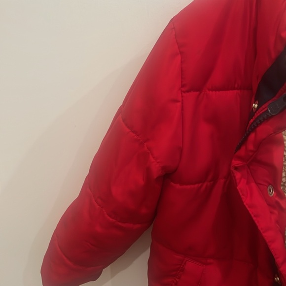 Red Gap Puffer Winter Coat - Picture 3 of 5